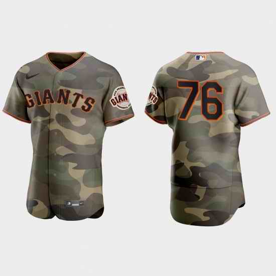 San Francisco Giants 76 Jarlin Garcia Men Nike 2021 Armed Forces Day Authentic MLB Jersey  Camo